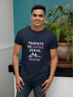 Parents Ne Sapne Dekhe. I Watch Reels. - Unisex Cotton Stretch Tee