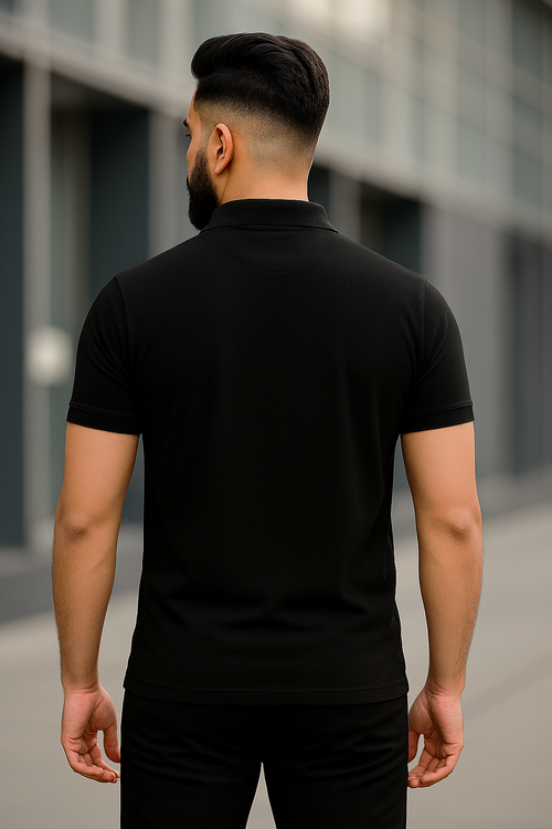Black Polo T-Shirt