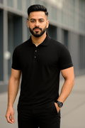 Black Polo T-Shirt
