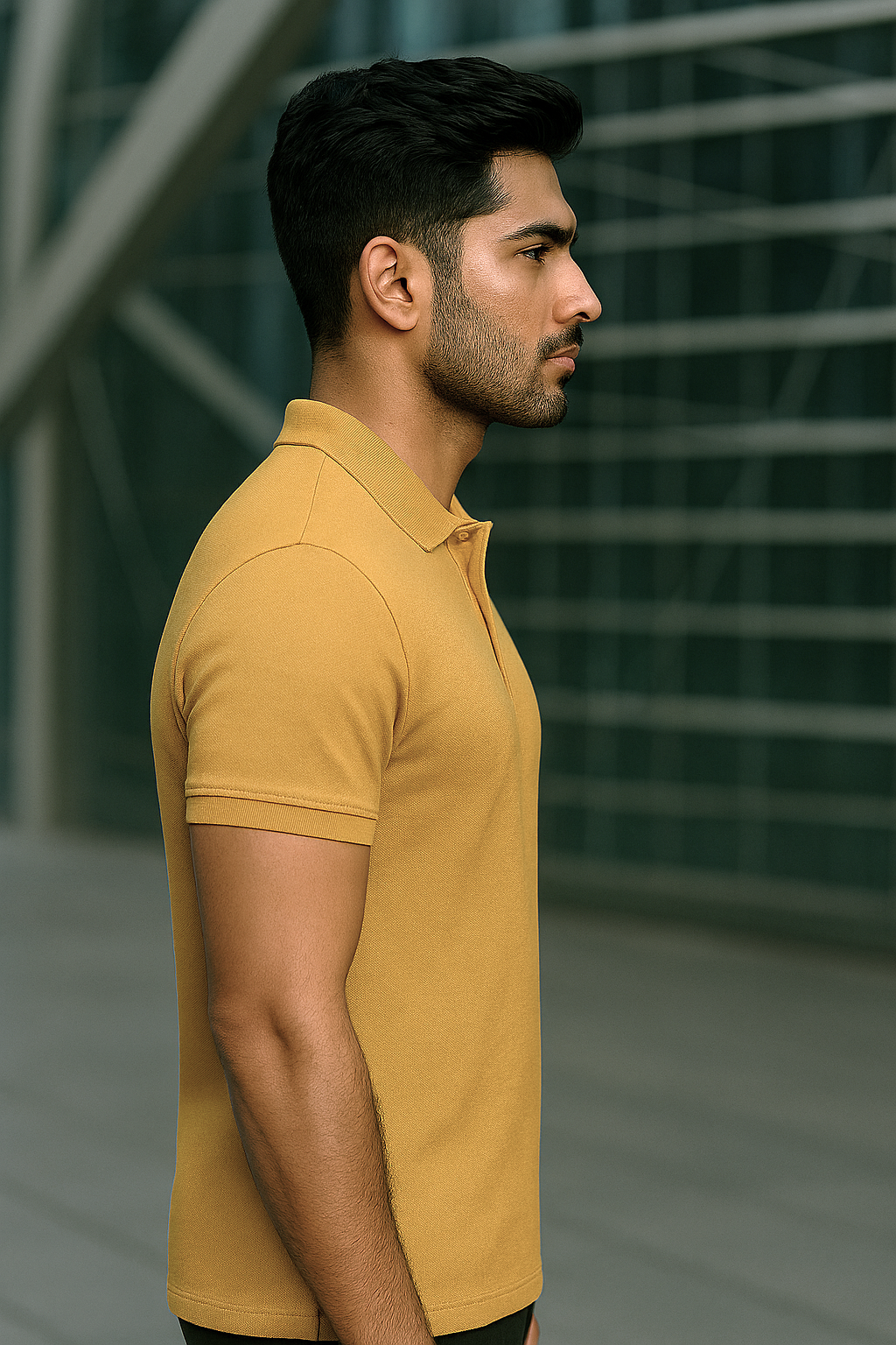 Mustard Yellow Polo T-Shirt