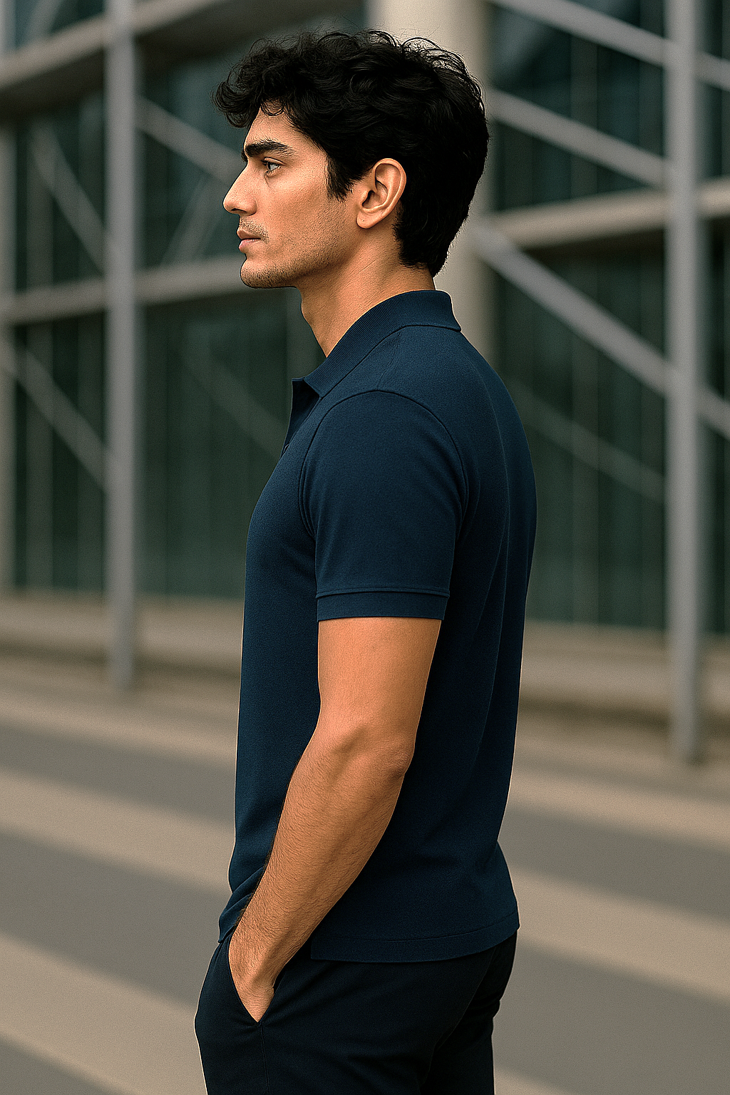 Navy Blue Polo T-Shirt