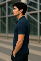 Navy Blue Polo T-Shirt
