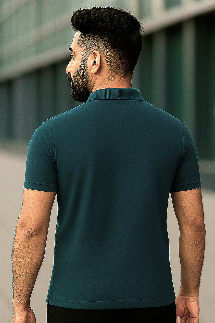 Petrol Blue Polo T-Shirt