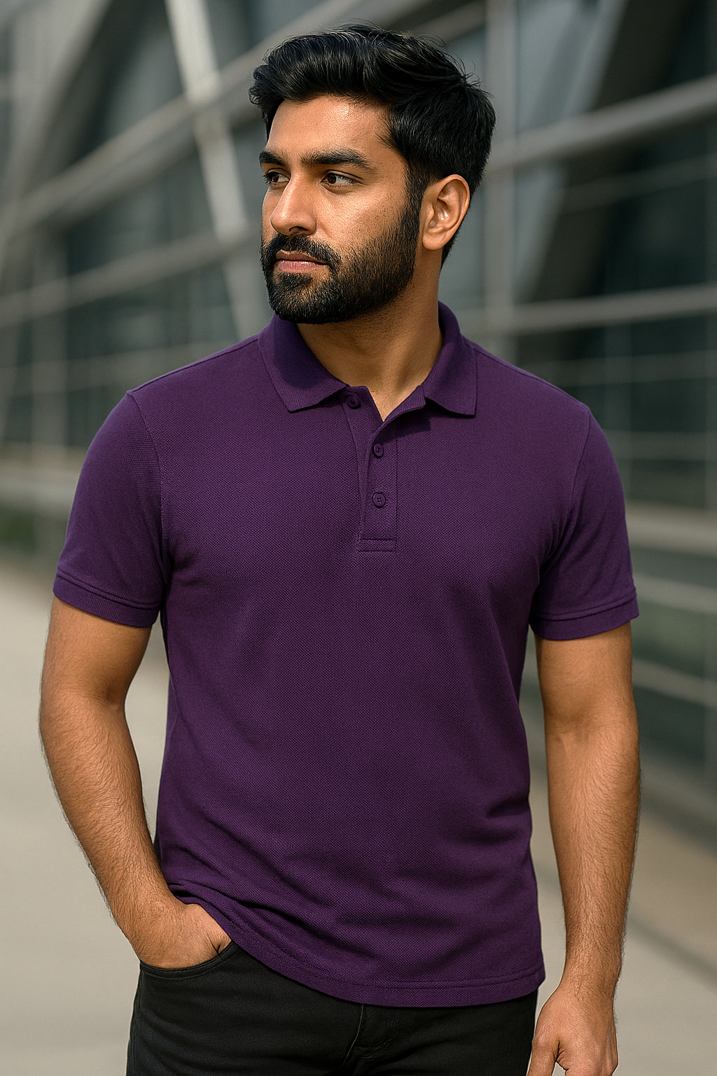 Purple Polo T-Shirt