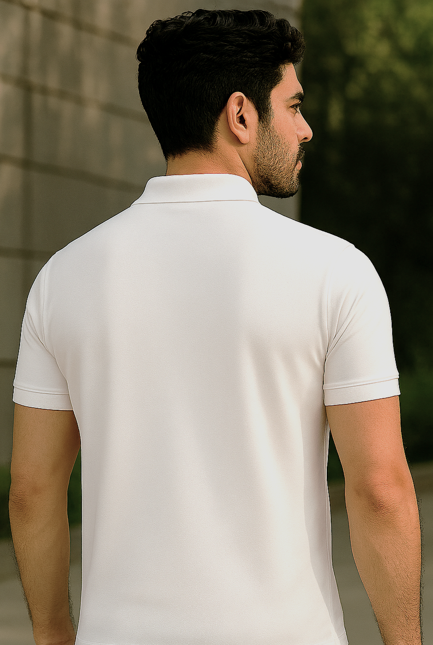 White Polo T-Shirt