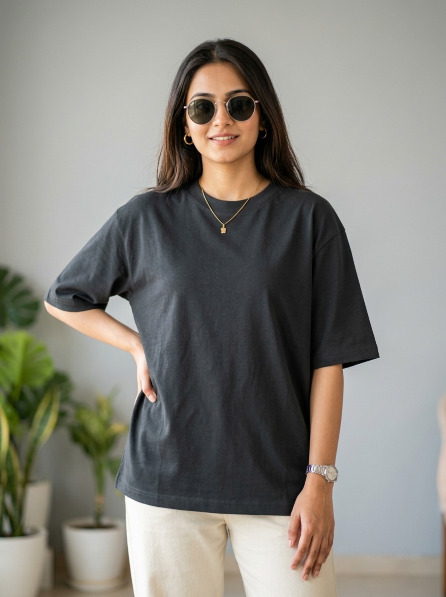 Black Unisex Oversized T-Shirt