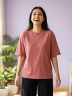 Coral Unisex Oversized T-Shirt
