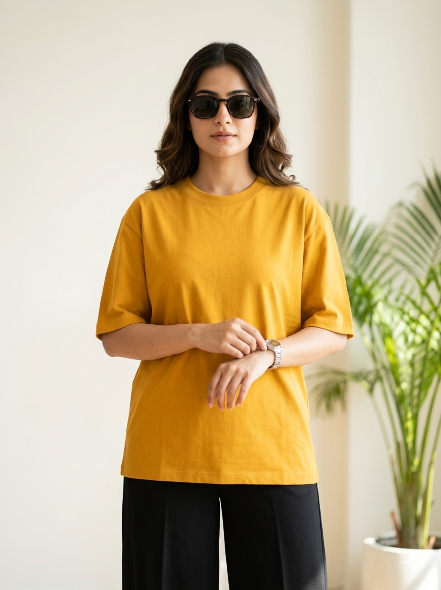 Golden Yellow Unisex Oversized T-Shirt
