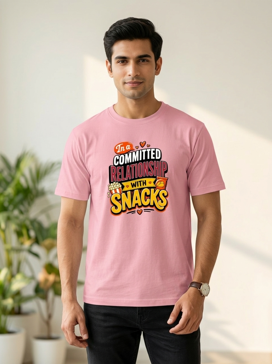 In a committed relationship with snacks | Unisex T-Shirt