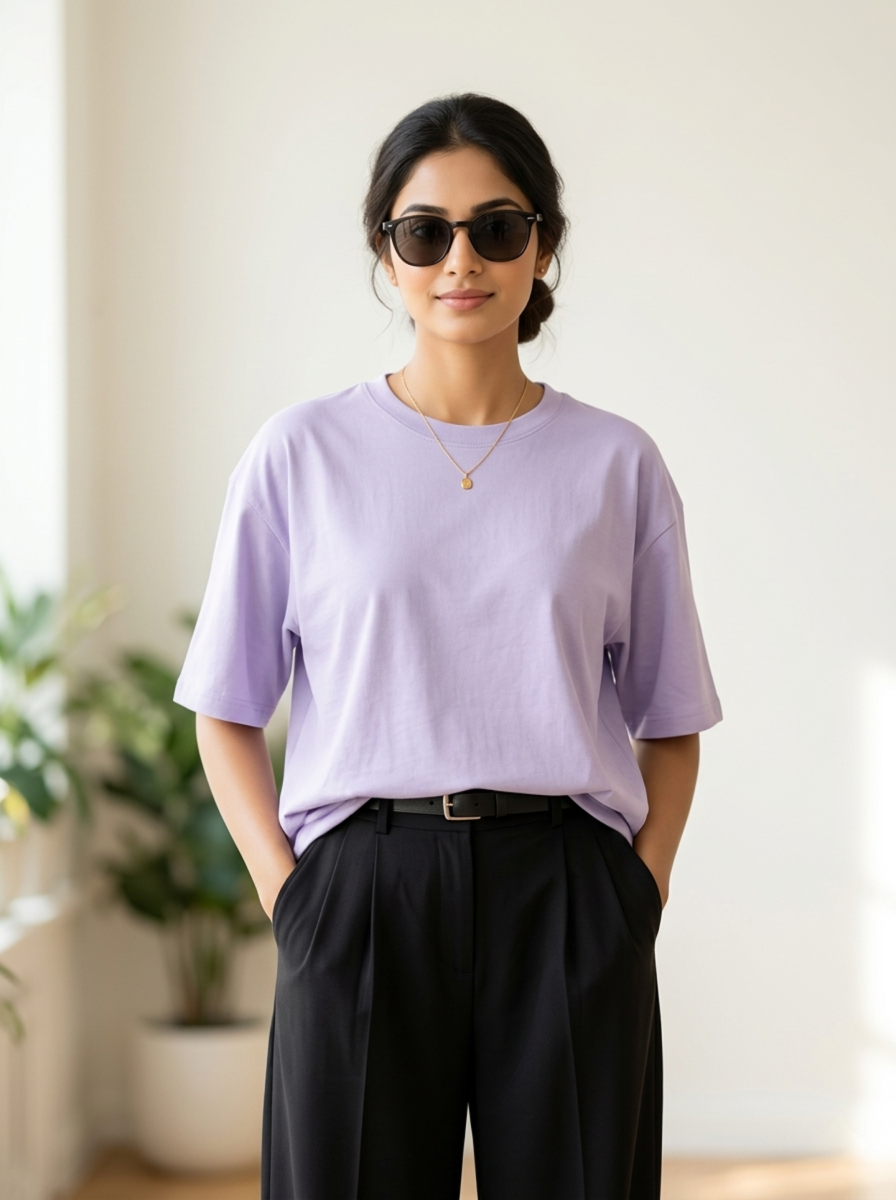 Lavender Unisex Oversized T-Shirt