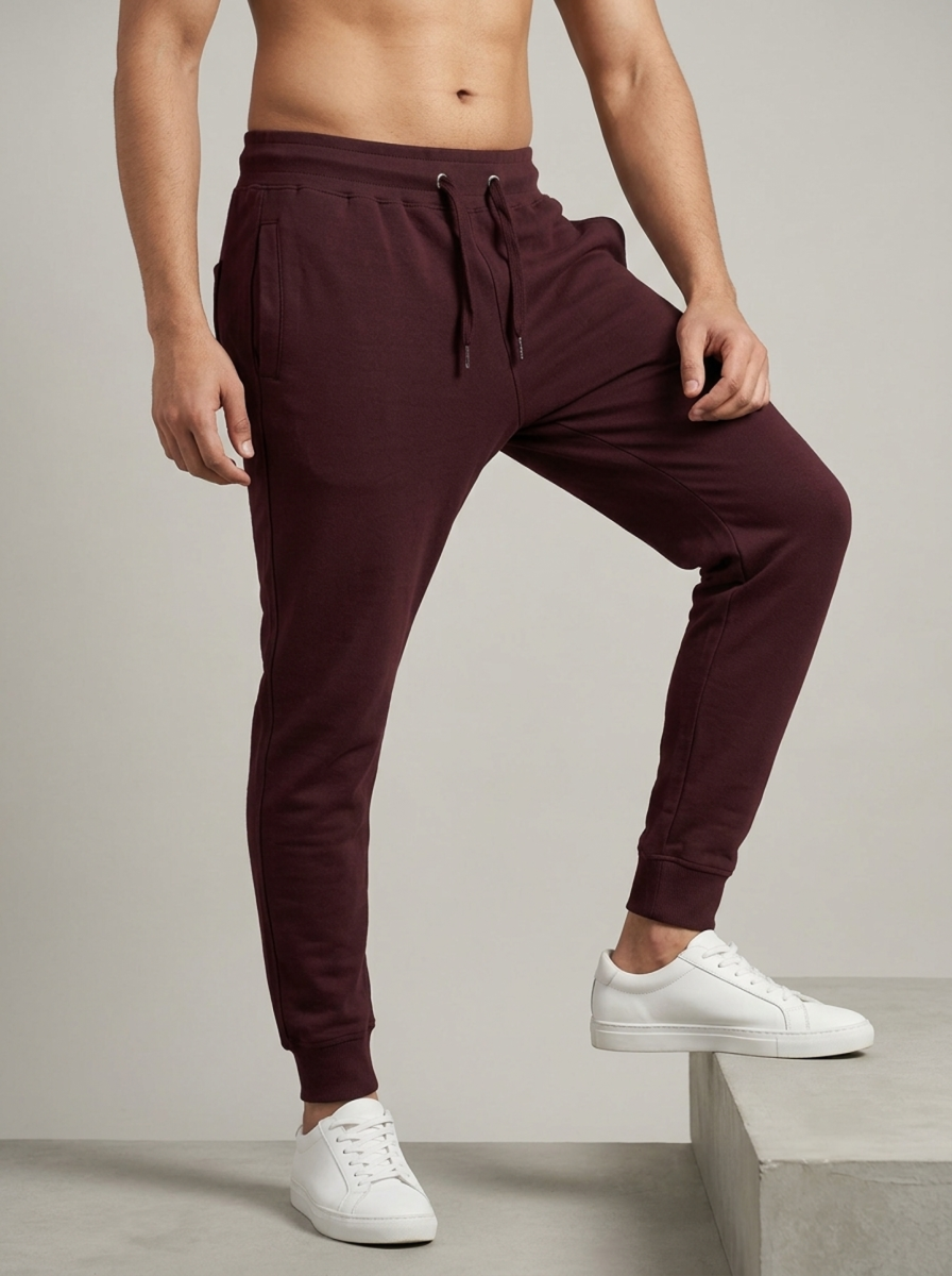 Maroon Unisex Joggers