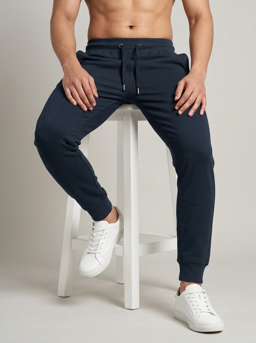 Navy Blue Unisex Joggers