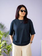 Navy Blue Unisex Oversized T-Shirt