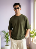 Olive Green Unisex Oversized T-Shirt