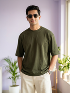 Olive Green Unisex Oversized T-Shirt