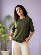 Olive Green Unisex Oversized T-Shirt