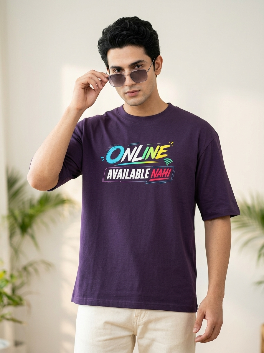 Online available nahi | Unisex Oversized T-Shirt