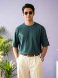 Petrol Blue Unisex Oversized T-Shirt