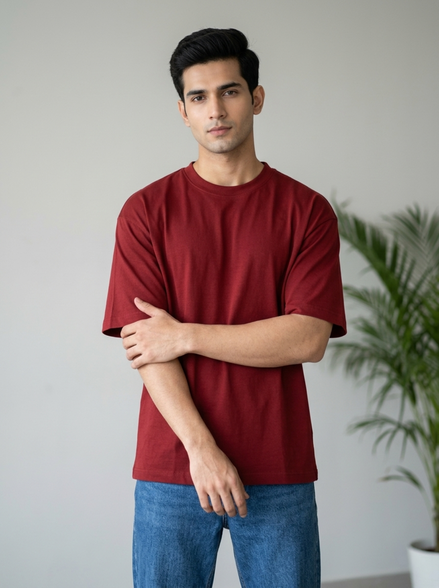 Red Unisex Oversized T-Shirt