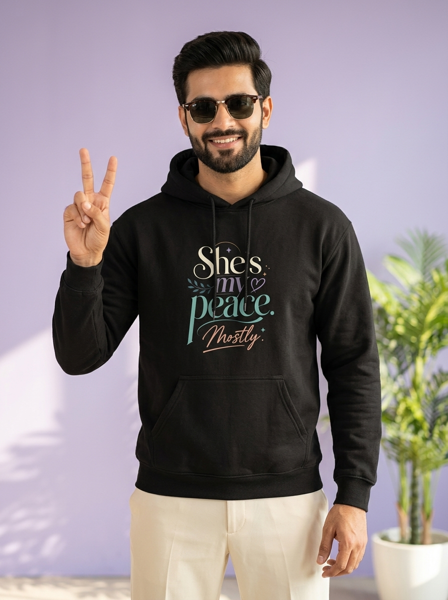 She's my peace mostly. | Hoodie