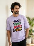 Time is money. Traffic is theft. | Unisex Oversized T-Shirt