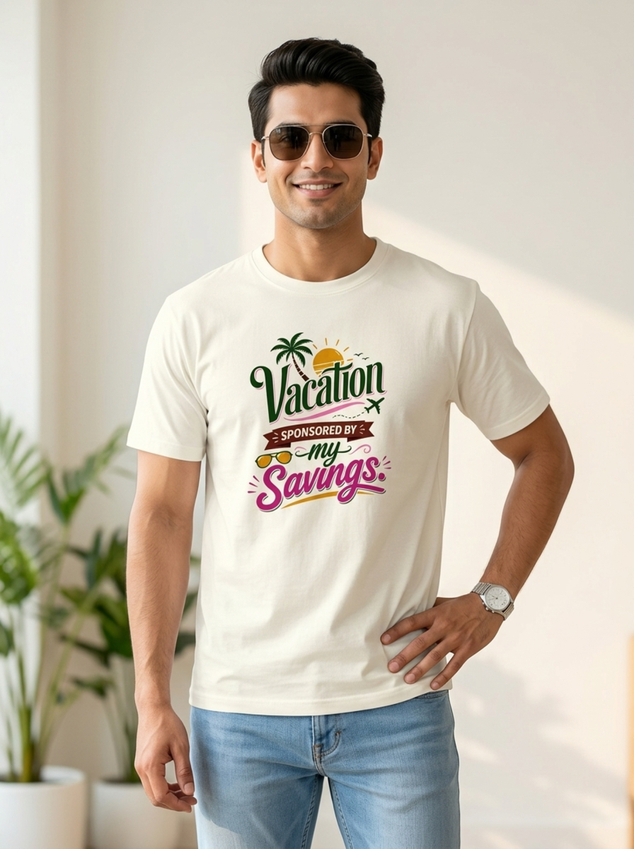 Vacation sponsored by my savings. | Unisex T-Shirt