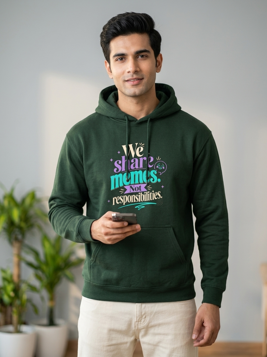 We share memes. Not responsibilities. | Unisex Hoodie
