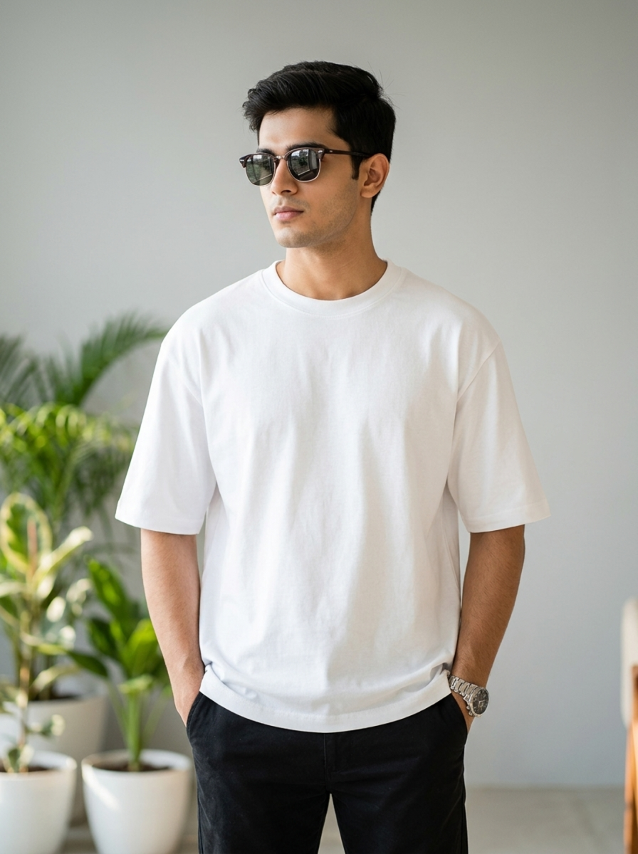 White Unisex Oversized T-Shirt