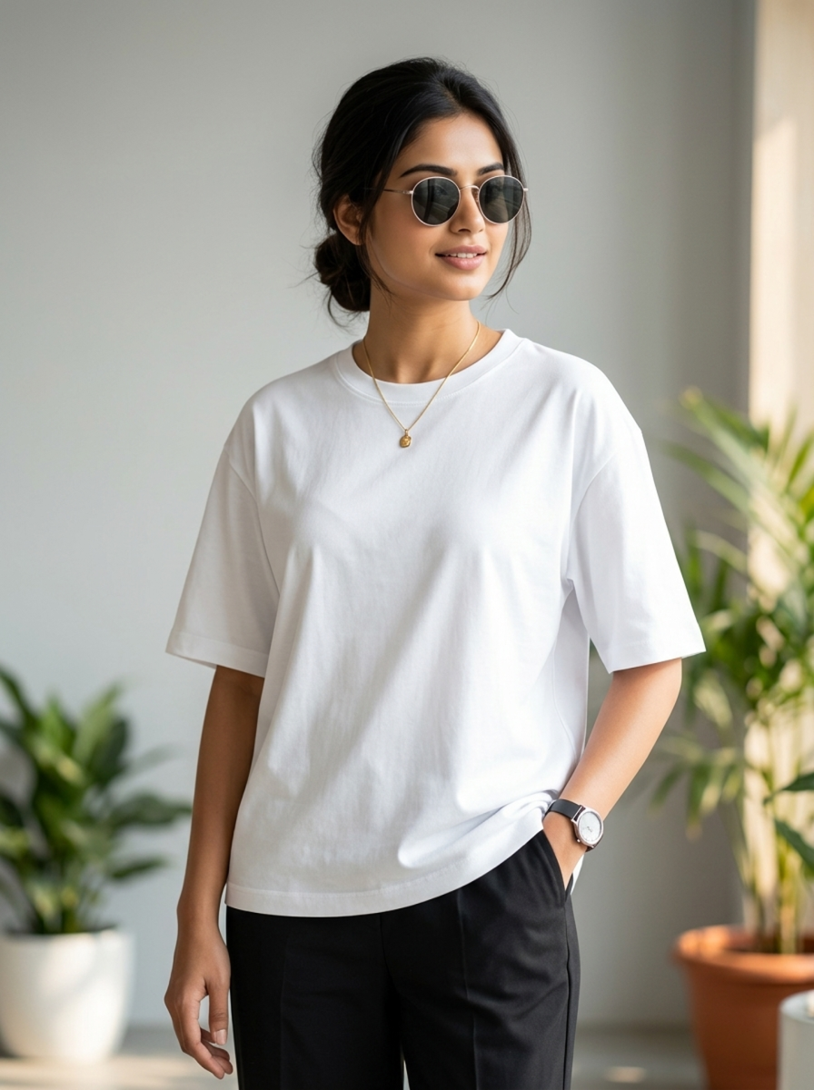 White Unisex Oversized T-Shirt