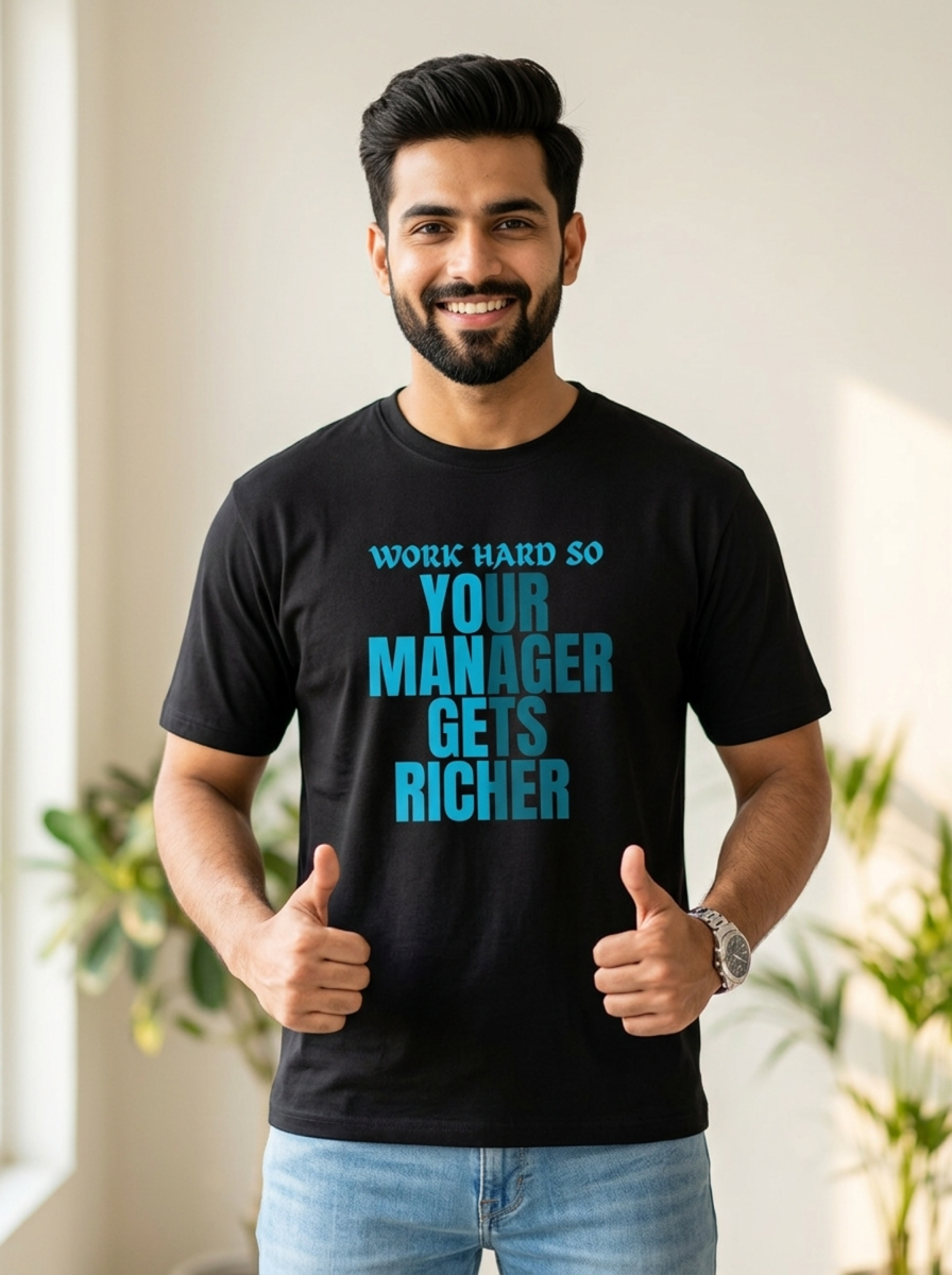Work hard so your manager gets richer | Unisex T-Shirt